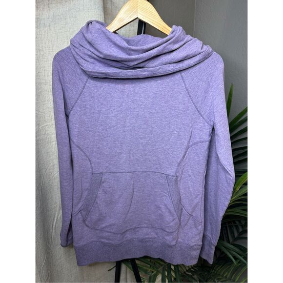 L.L.Bean Women’s Cozy Pullover Sweatshirt Heather Purple Small - Picture 1 of 7
